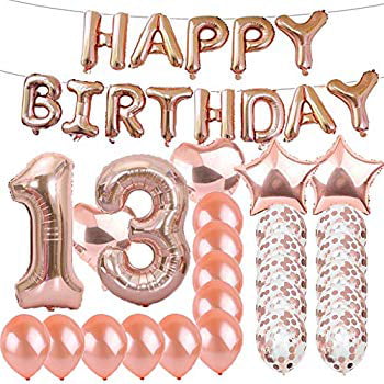 Giant 32 INCH Birthday Party AGE Number 13 Foil Balloon Air Decoration Age 13-90